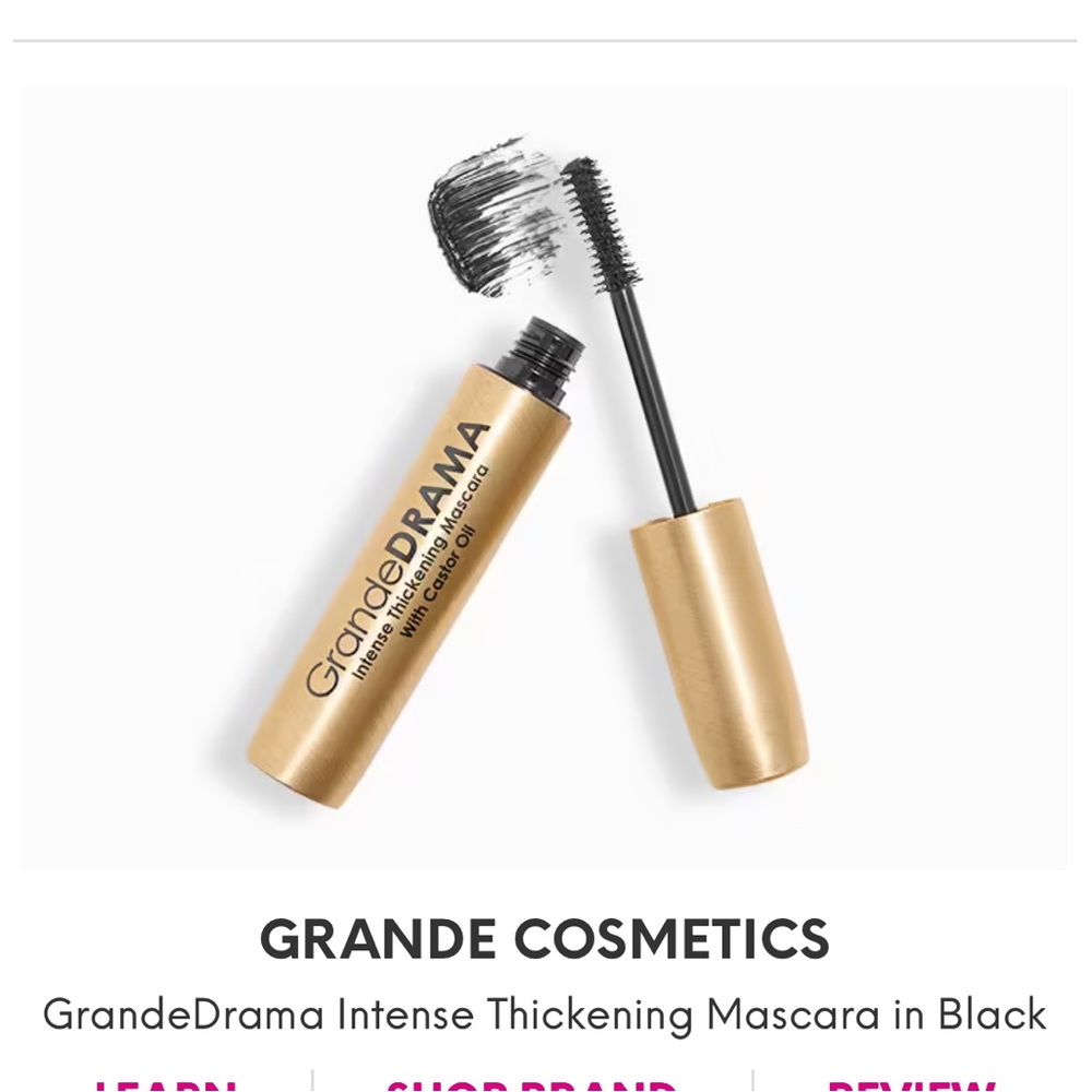Grande Cosmetics GrandeDrama Intense Thickening Mascara in Black
